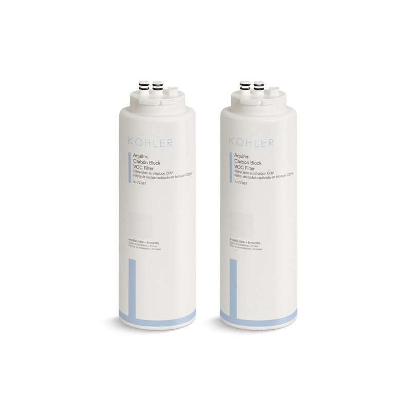 KOHLER K-77688-NA Aquifer 2 Pack Replacement Filter Cartridges