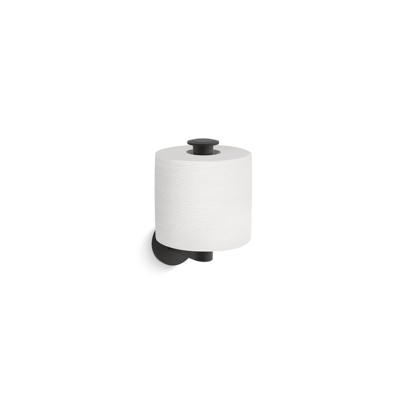 KOHLER K-78383-BL Components Vertical Toilet Paper Holder In Matte Black