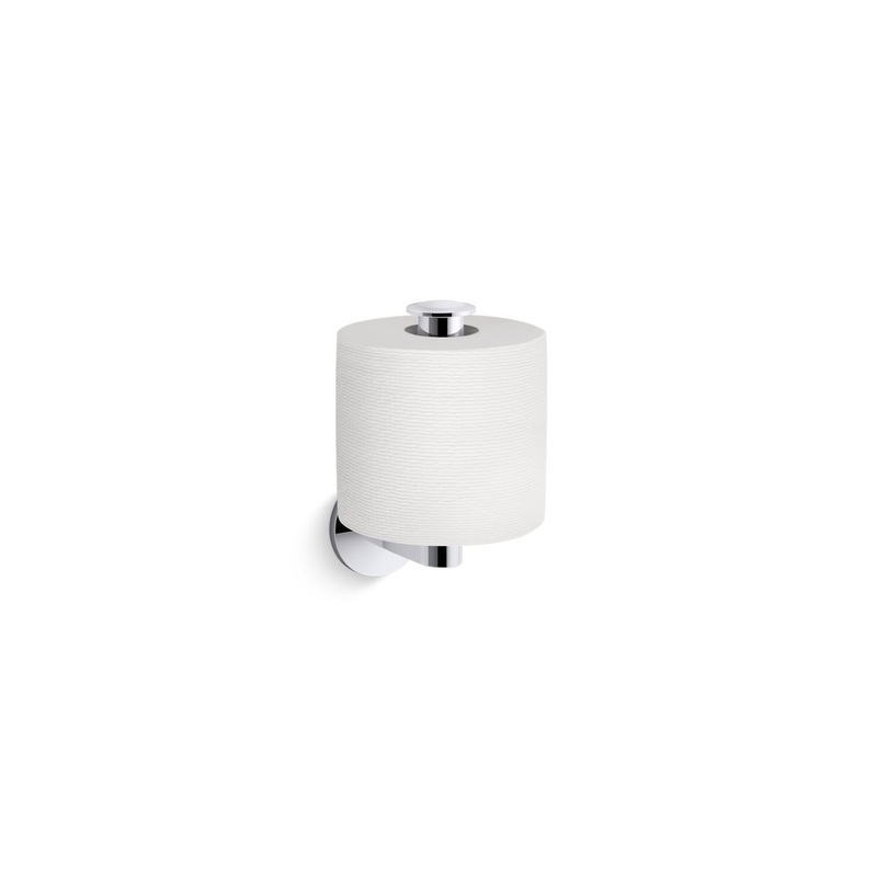 KOHLER K-78383-CP Components Vertical Toilet Paper Holder In Polished Chrome