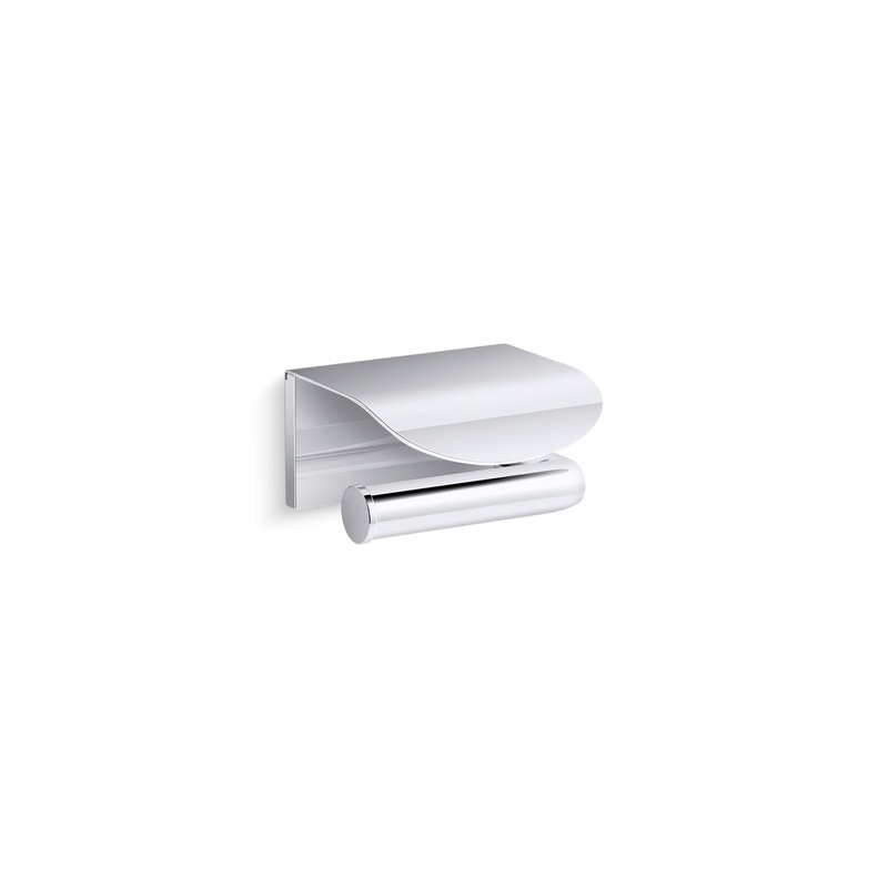 KOHLER K-97503-CP Avid Covered Toilet Paper Holder In Polished Chrome