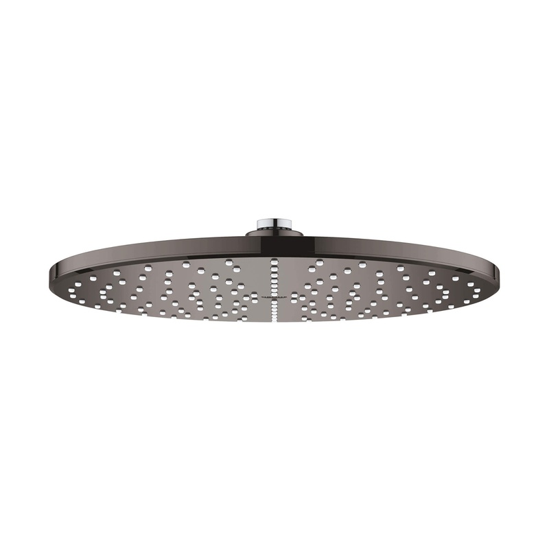 GROHE 26569A00 Rainshower Hard Graphite 310 Mono Shower Head, 12" - 1 Spray, 1.75 gpm