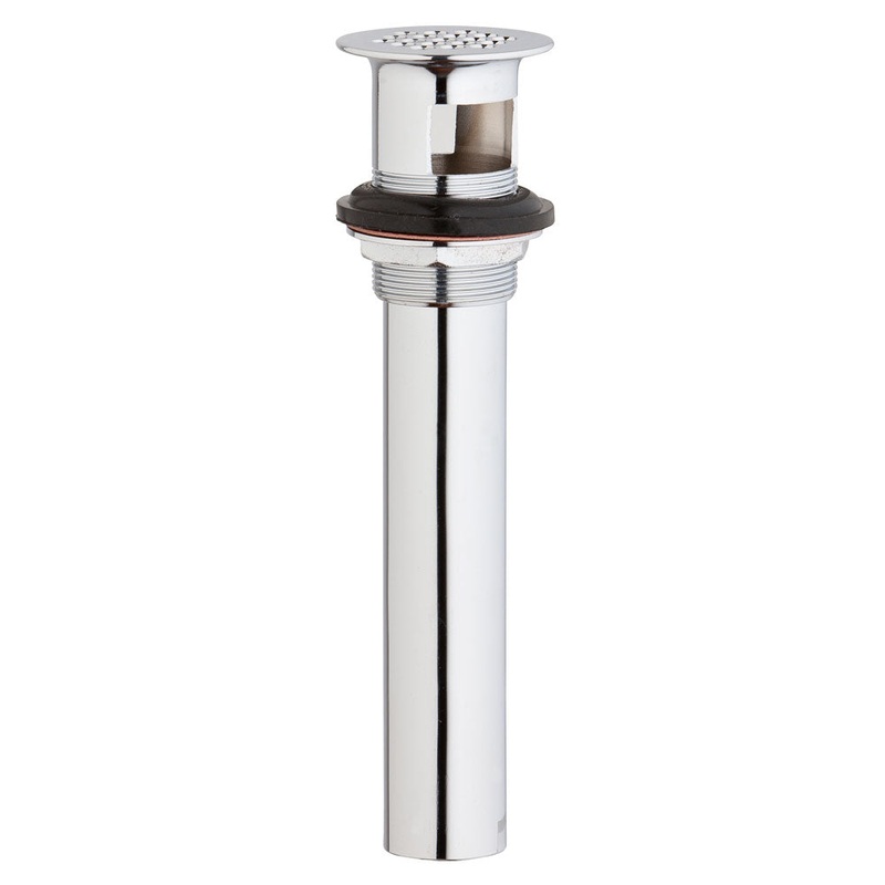 GROHE 28951000 Universal Chrome Lavatory Grid Drain with Overflow