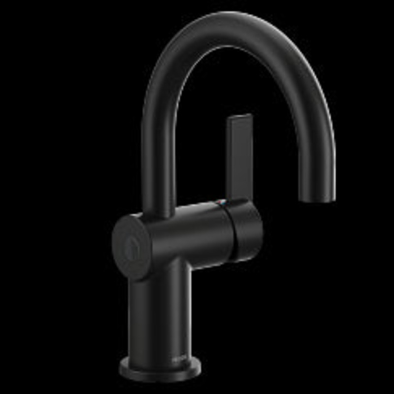 MOEN 6221EWBL Cia  One-Handle Bathroom Faucet In Matte Black