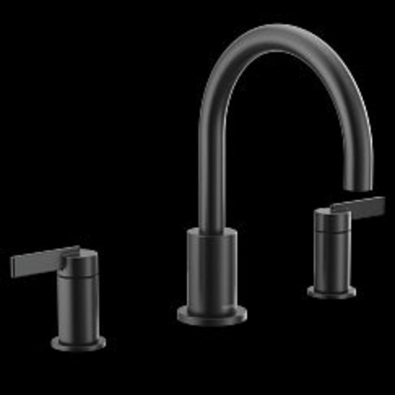 MOEN T6223BL Cia  Two-Handle Roman Tub Faucet In Matte Black