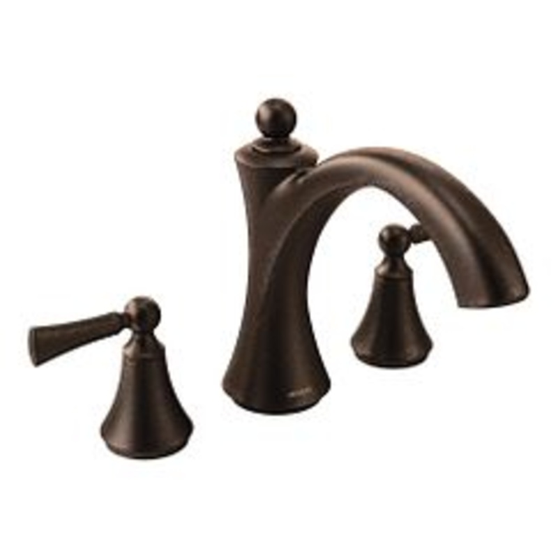 MOEN T653ORB Wynford  Two-Handle Roman Tub Faucet In Oil Rubbed Bronze
