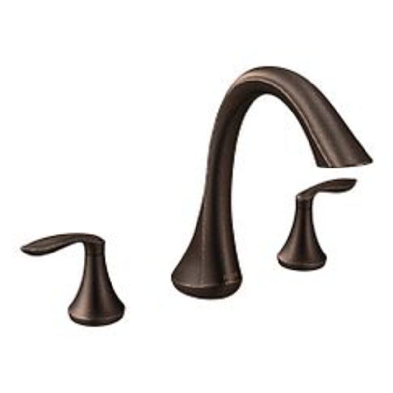MOEN T943ORB Eva  Two-Handle Roman Tub Faucet In Oil Rubbed Bronze