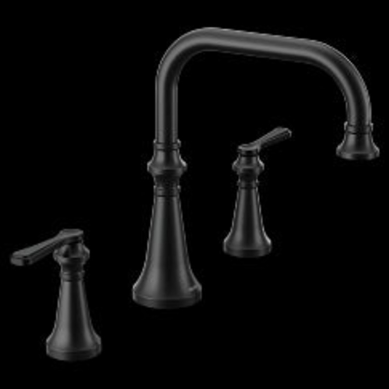 MOEN TS44503BL Colinet  Two-Handle Roman Tub Faucet In Matte Black