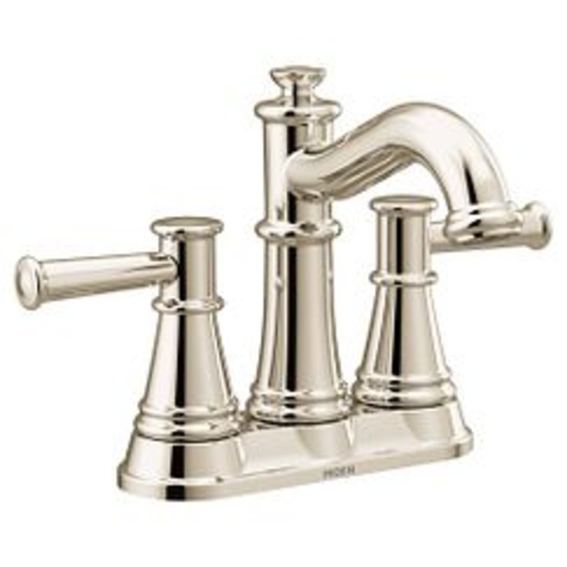 MOEN 6401NL Belfield  Two-Handle Bathroom Faucet In Polished Nickel