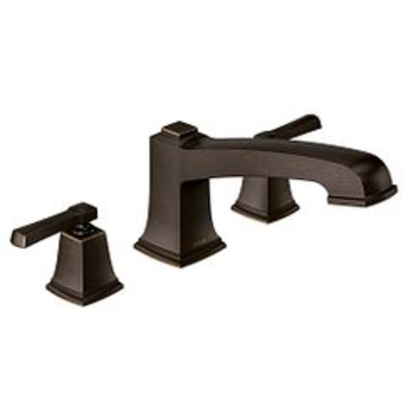MOEN T623BRB Boardwalk  Two-Handle Roman Tub Faucet In Mediterranean Bronze
