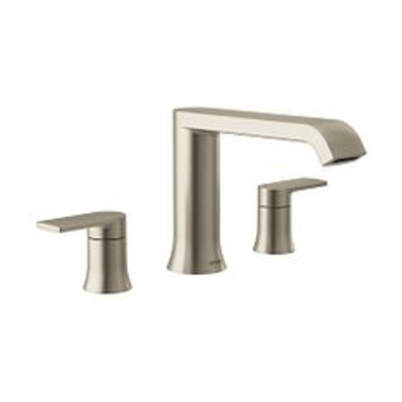 MOEN T908BN Genta LX  Two-Handle Roman Tub Faucet In Brushed Nickel