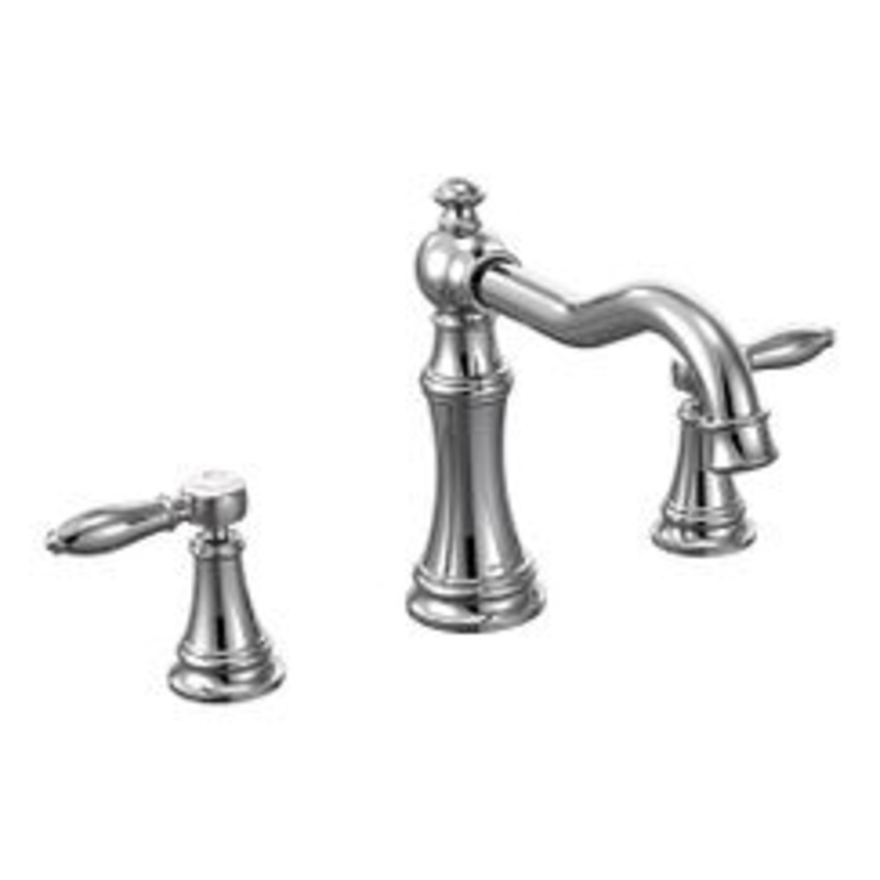 MOEN TS22103 Weymouth  Two-Handle Roman Tub Faucet In Chrome