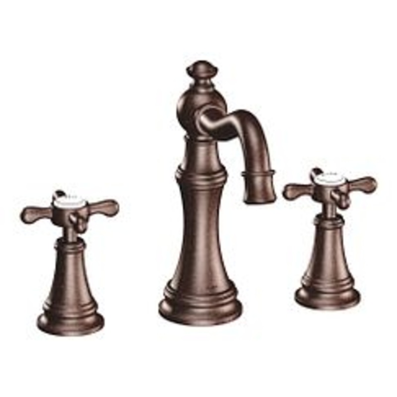 MOEN TS42114ORB Weymouth  Two-Handle Bathroom Faucet In Oil Rubbed Bronze