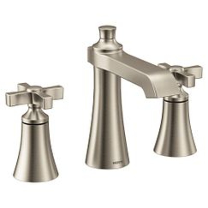 MOEN TS6985BN Flara  Two-Handle Bathroom Faucet In Brushed Nickel