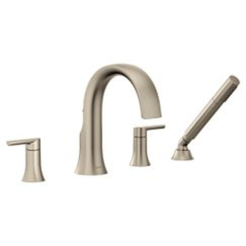 MOEN TS984BN Doux  Two-Handle Roman Tub Faucet In Brushed Nickel