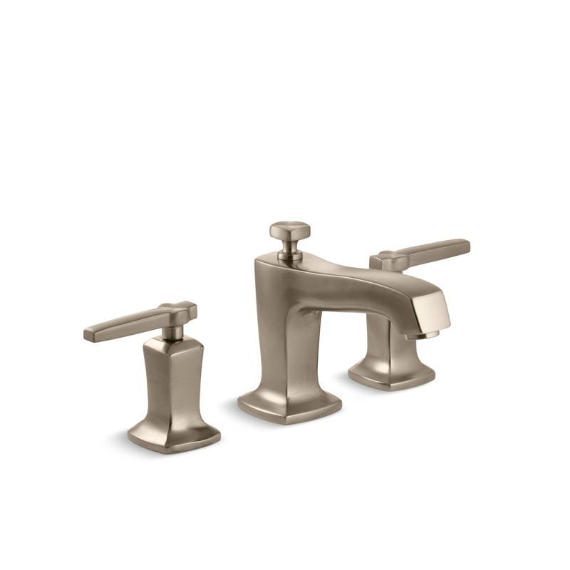 KOHLER K-16232-4-BV Margaux Widespread Bathroom Sink Faucet, 1.2 Gpm In Vibrant Brushed Bronze