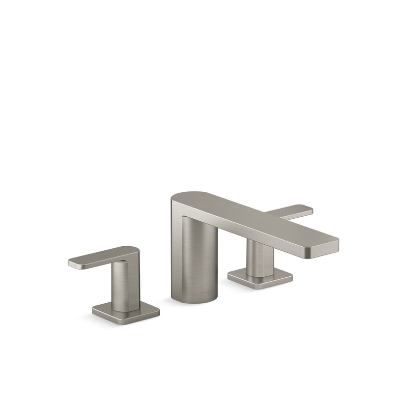 KOHLER K-27121-4-BN Parallel Deck-Mount Bath Faucet In Vibrant Brushed Nickel