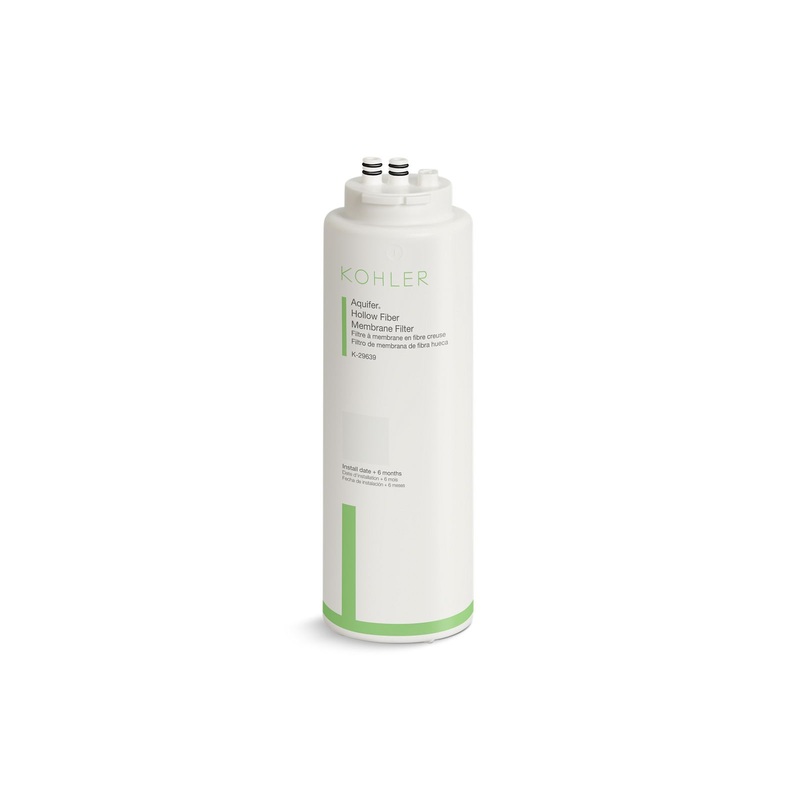 KOHLER K-29639-NA Aquifer+ Hollow Fiber Membrane Single Replacement Filter Cartridge