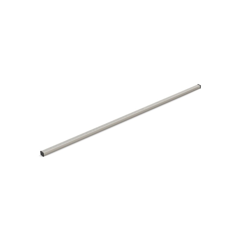 KOHLER K-80664-BNK 1-1/4" X 60" Linear Drain Grate With Perforated Pattern In Anodized Brushed Nickel