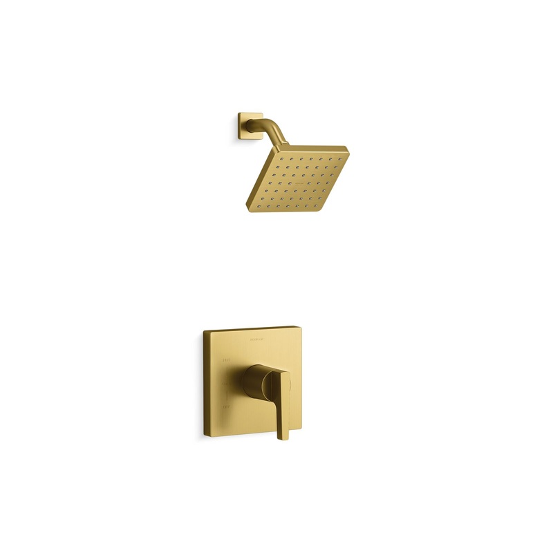 KOHLER K-TS99764-4-2MB Honesty Rite-Temp Shower Trim Kit, 2.5 Gpm In Vibrant Brushed Moderne Brass