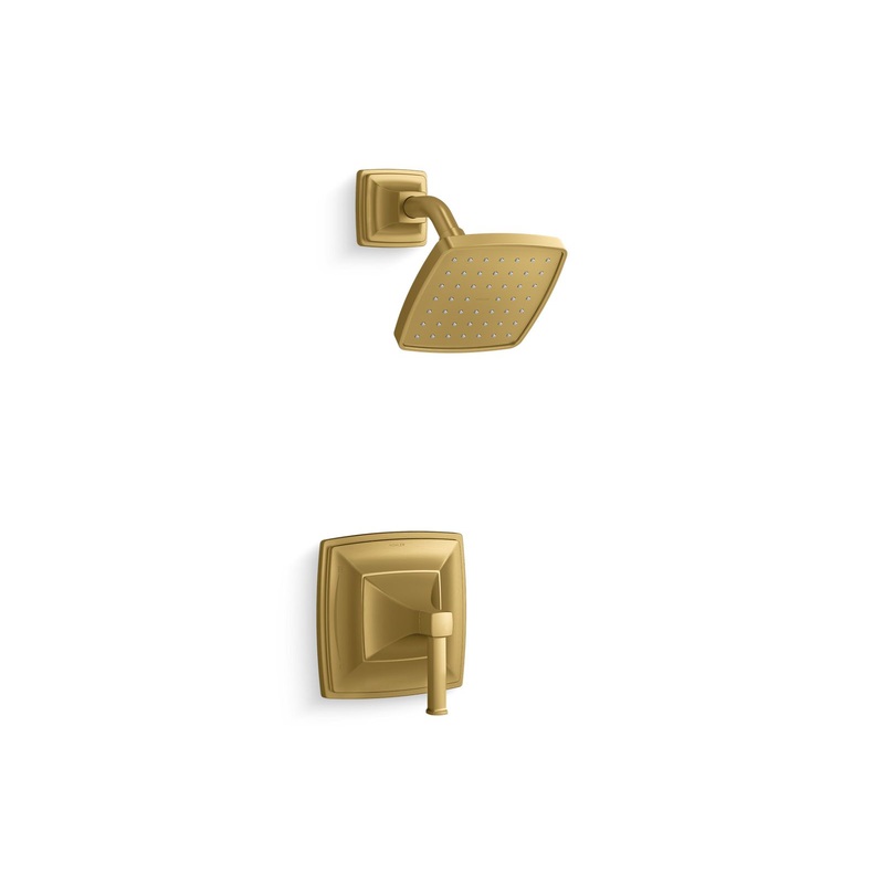 KOHLER K-TS27404-4-2MB Riff Rite-Temp Shower Trim Kit, 2.5 Gpm In Vibrant Brushed Moderne Brass
