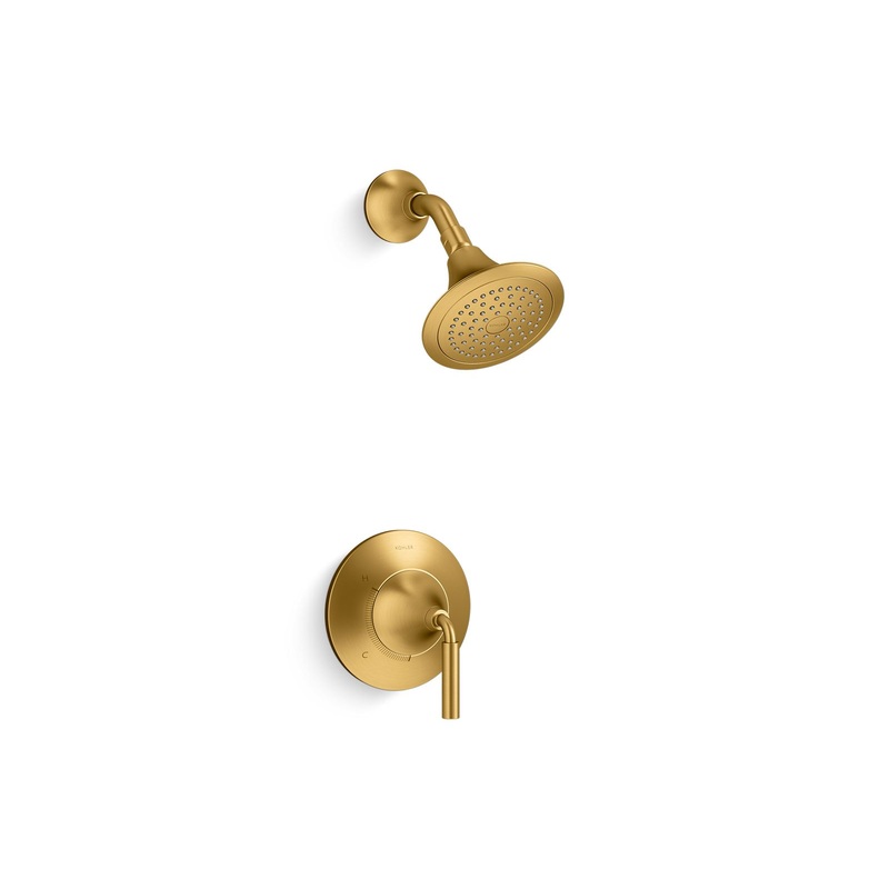 KOHLER K-TS27420-4-2MB Tone Rite-Temp Shower Trim Kit, 2.5 Gpm In Vibrant Brushed Moderne Brass