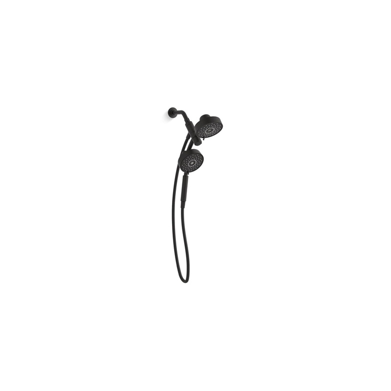 KOHLER K-23219-G-BL Purist 2-In-1 Multifunction 1.75 Gpm Shower Combo Kit In Matte Black