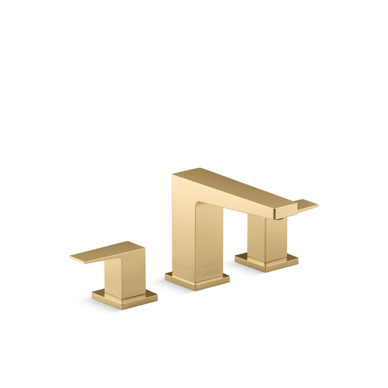 KOHLER K-23255-4-2MB Honesty Widespread Bathroom Sink Faucet, 1.2 Gpm In Vibrant Brushed Moderne Brass