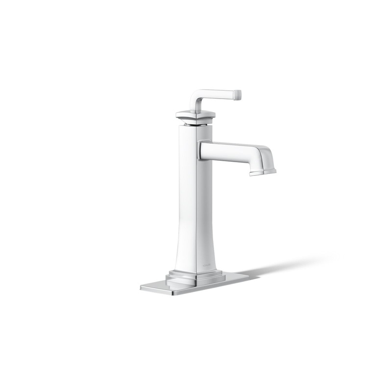 KOHLER K-26430-4-CP Riff Tall Single-Handle Bathroom Sink Faucet, 1.2 Gpm In Polished Chrome