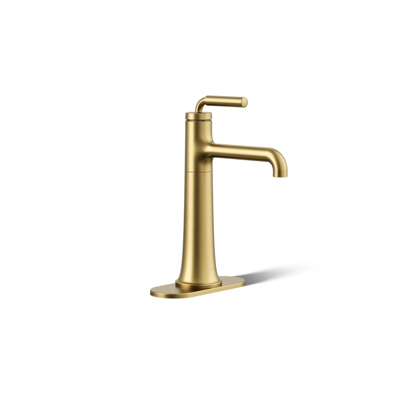 KOHLER K-26437-4-2MB Tone Tall Single-Handle Bathroom Sink Faucet, 1.2 Gpm In Vibrant Brushed Moderne Brass