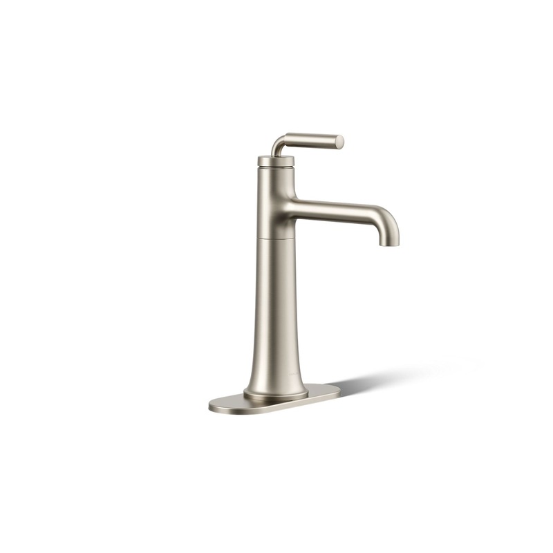 KOHLER K-26437-4-BN Tone Tall Single-Handle Bathroom Sink Faucet, 1.2 Gpm In Vibrant Brushed Nickel