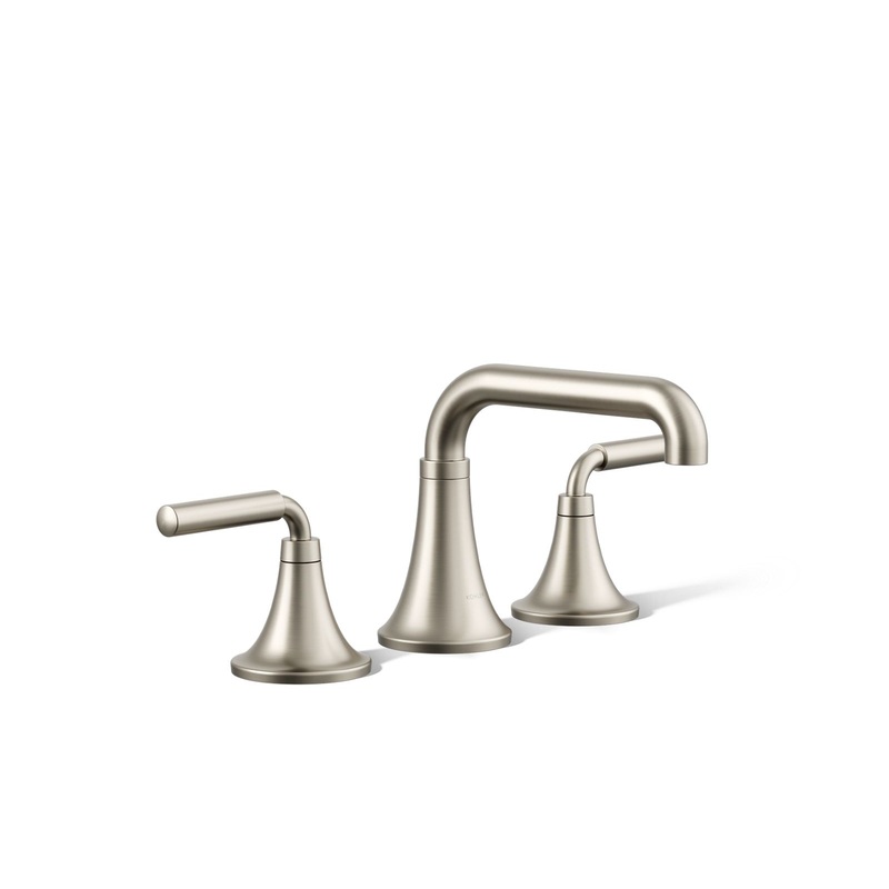 KOHLER K-27416-4-BN Tone Widespread Bathroom Sink Faucet, 1.2 Gpm In Vibrant Brushed Nickel