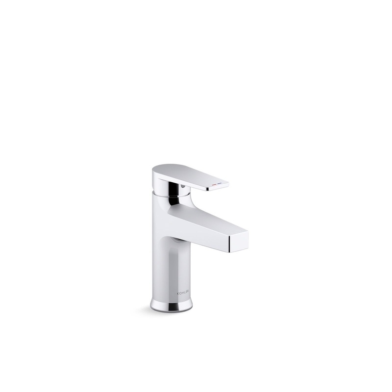 KOHLER K-46029-4-CP Taut Single-Hole Commercial Faucet With Grid Drain In Polished Chrome