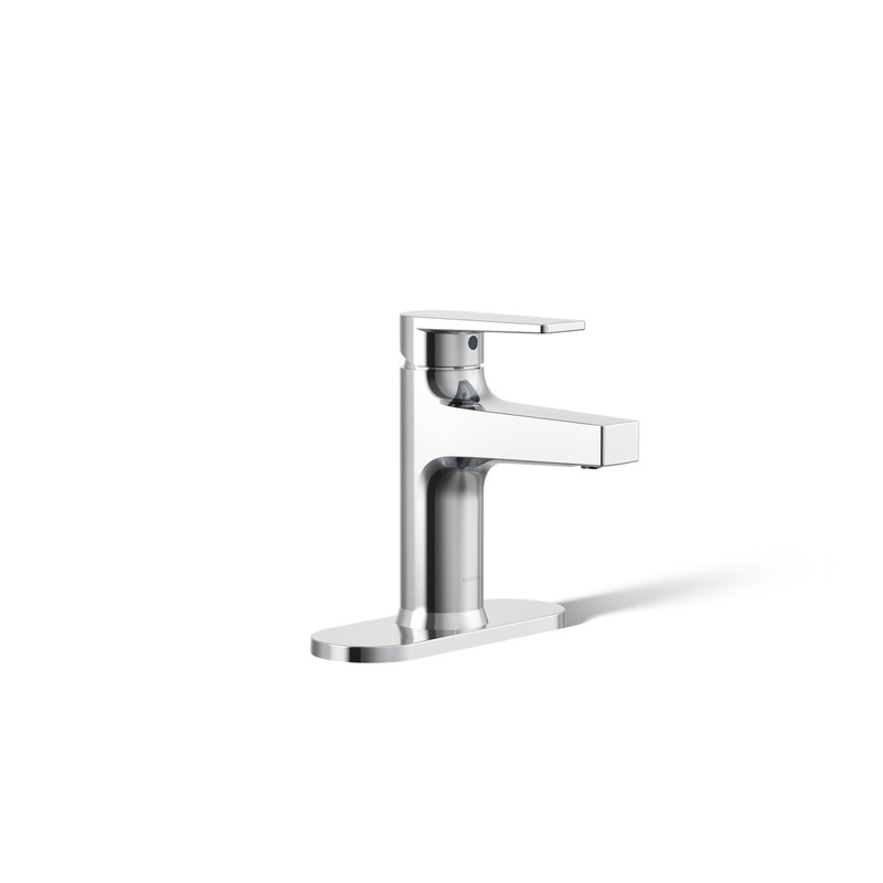KOHLER K-74021-4-CP Taut Single-Handle Bathroom Sink Faucet, 1.2 Gpm In Polished Chrome