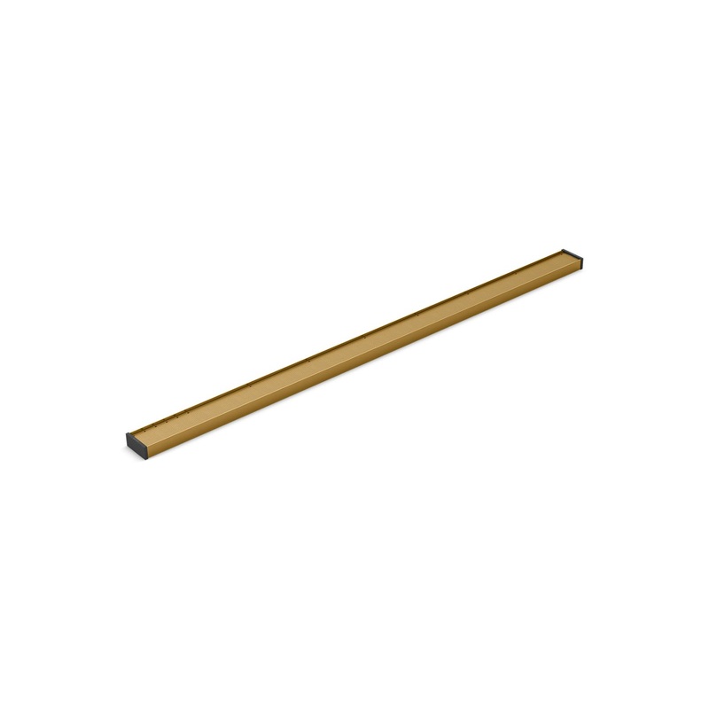 KOHLER K-80648-2MB 2-1/2" X 48" Linear Drain Grate With Tile-In Panel In Vibrant Brushed Moderne Brass