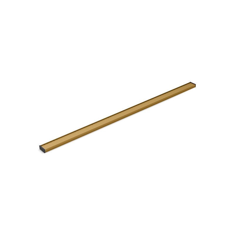 KOHLER K-80649-2MB 2-1/2" X 60" Linear Drain Grate With Tile-In Panel In Vibrant Brushed Moderne Brass