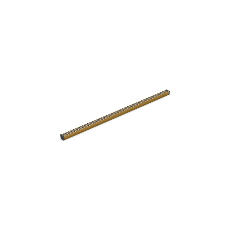 KOHLER K-80654-2MB 2-1/2" X 48" Linear Drain Grate With Lattice Pattern In Vibrant Brushed Moderne Brass