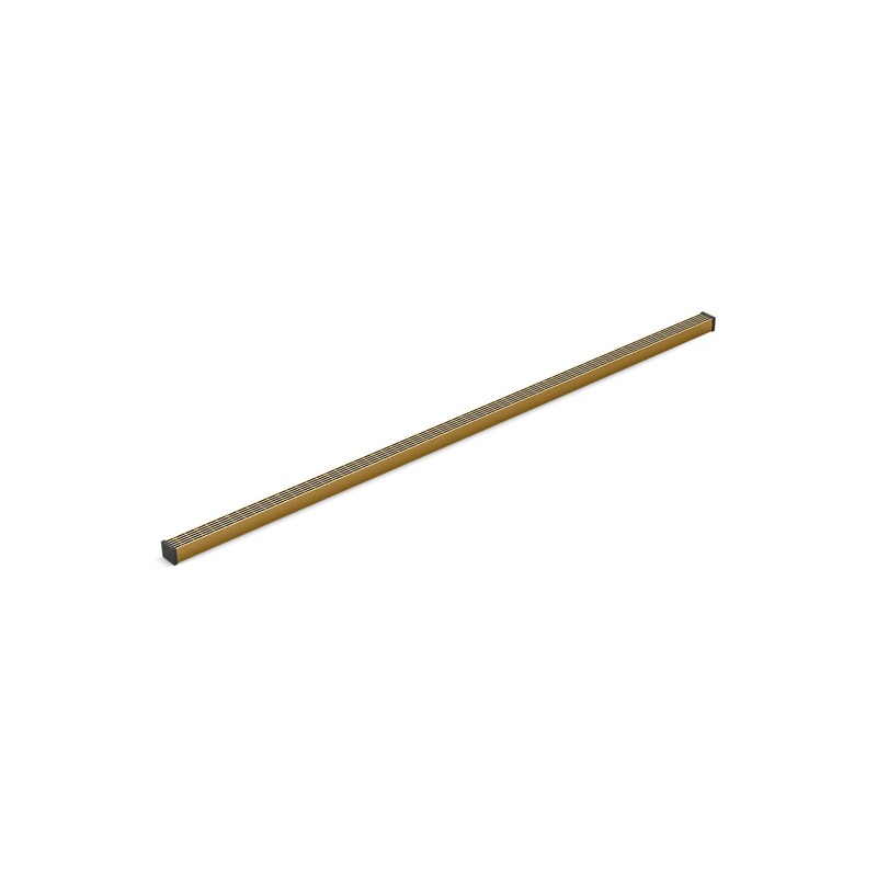KOHLER K-80657-2MB 1-1/4" X 48" Linear Drain Grate With Lattice Pattern In Vibrant Brushed Moderne Brass