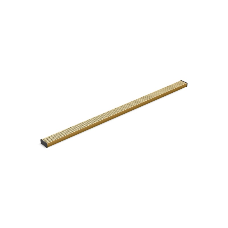 KOHLER K-80660-2MB 2-1/2" X 48" Linear Drain Grate With Perforated Pattern In Vibrant Brushed Moderne Brass