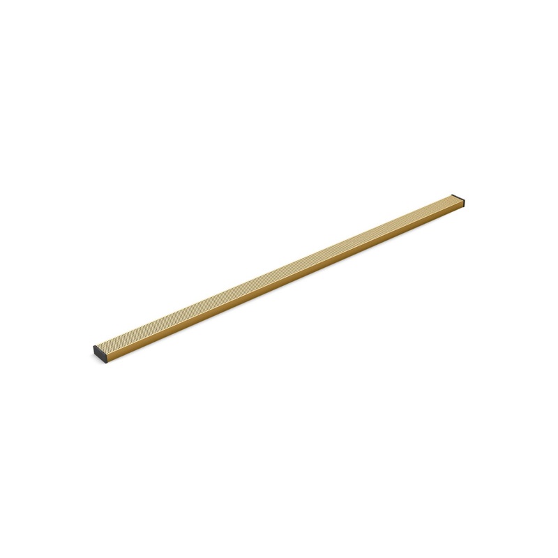 KOHLER K-80661-2MB 2-1/2" X 60" Linear Drain Grate With Perforated Pattern In Vibrant Brushed Moderne Brass