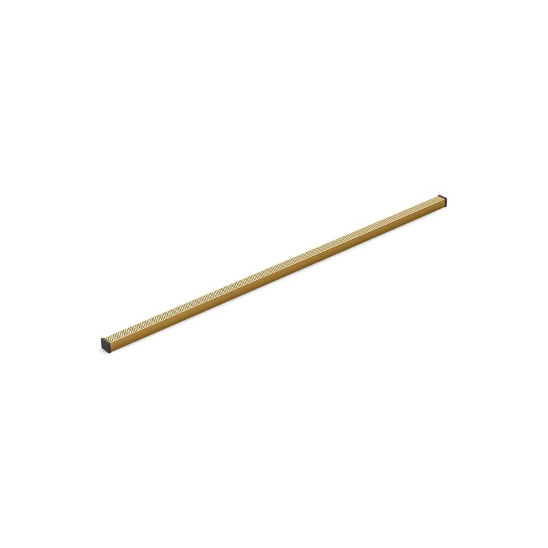 KOHLER K-80663-2MB 1-1/4" X 48" Linear Drain Grate With Perforated Pattern In Vibrant Brushed Moderne Brass