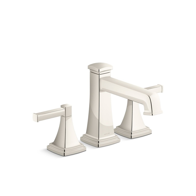KOHLER K-T26436-4-SN Riff Deck-Mount Bath Faucet Trim With Diverter In Vibrant Polished Nickel