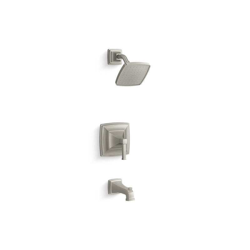 KOHLER K-TS27403-4-BN Riff Rite-Temp Bath And Shower Trim Kit, 2.5 Gpm In Vibrant Brushed Nickel
