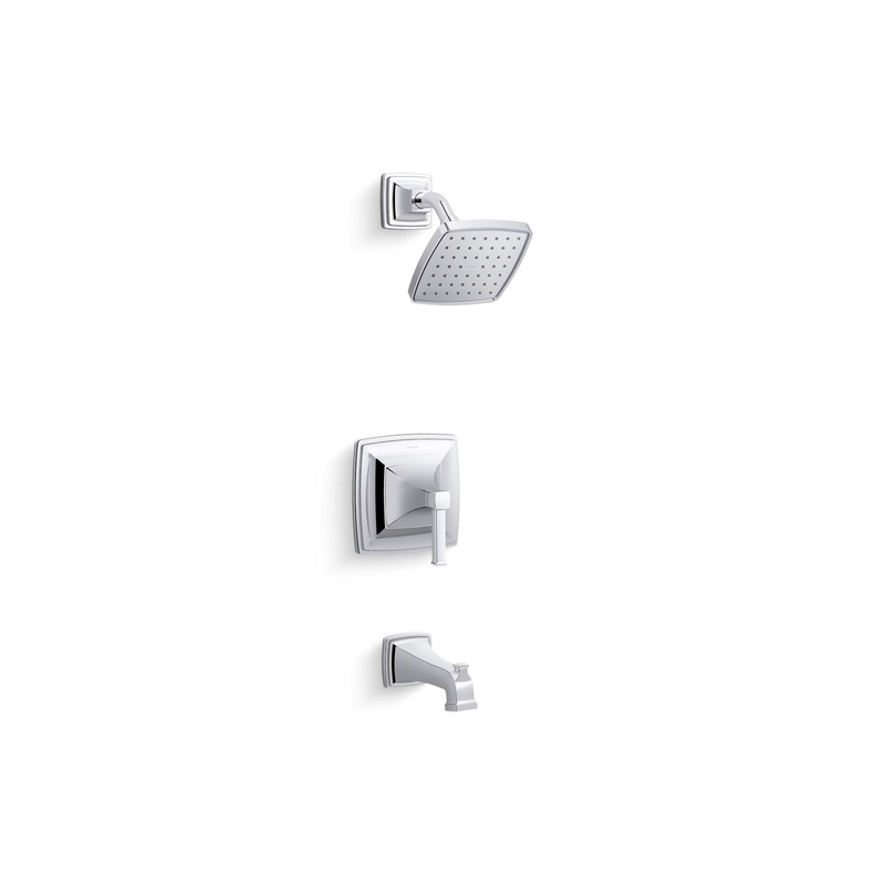 KOHLER K-TS27403-4-CP Riff Rite-Temp Bath And Shower Trim Kit, 2.5 Gpm In Polished Chrome