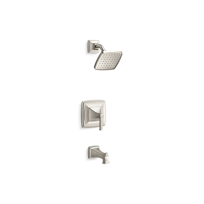 KOHLER K-TS27403-4-SN Riff Rite-Temp Bath And Shower Trim Kit, 2.5 Gpm In Vibrant Polished Nickel
