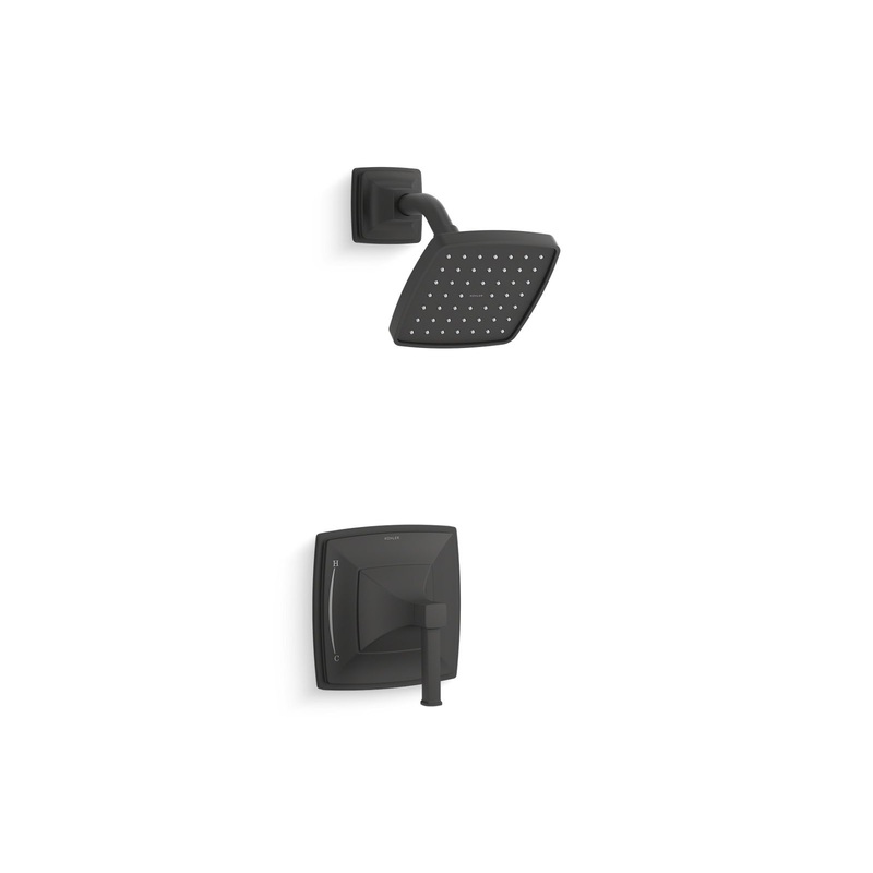 KOHLER K-TS27404-4-BL Riff Rite-Temp Shower Trim Kit, 2.5 Gpm In Matte Black