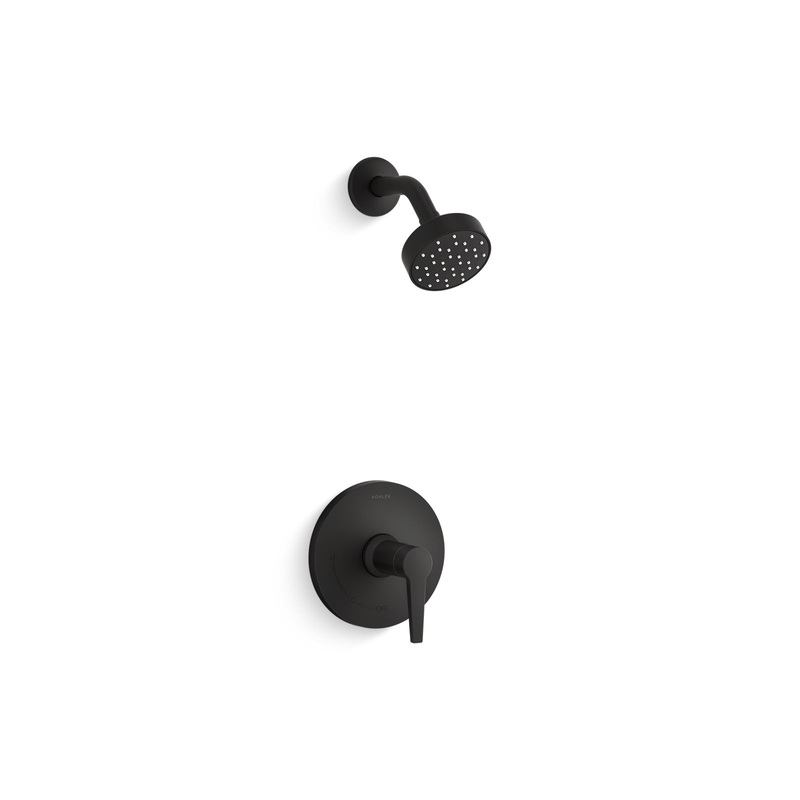 KOHLER K-TS97077-4G-BL Pitch Rite-Temp Shower Trim Kit, 1.75 Gpm In Matte Black