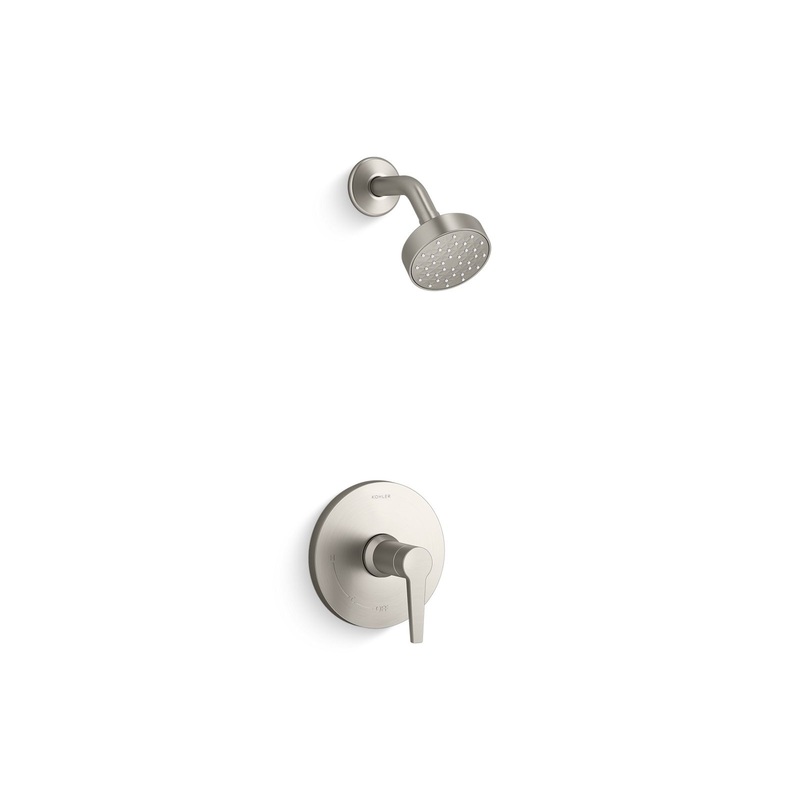 KOHLER K-TS97077-4G-BN Pitch Rite-Temp Shower Trim Kit, 1.75 Gpm In Vibrant Brushed Nickel