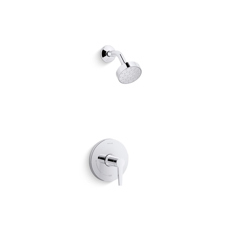 KOHLER K-TS97077-4G-CP Pitch Rite-Temp Shower Trim Kit, 1.75 Gpm In Polished Chrome