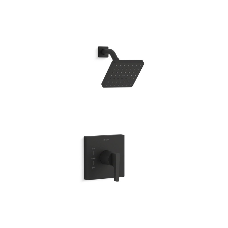 KOHLER K-TS99764-4G-BL Honesty Rite-Temp Shower Trim Kit, 1.75 Gpm In Matte Black