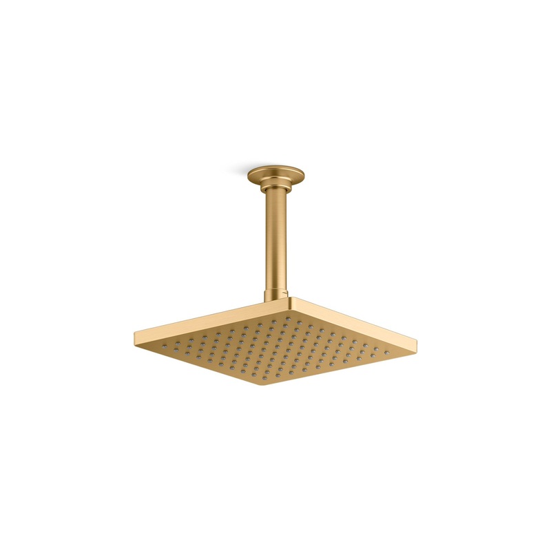 KOHLER K-26148-2MB Honesty 8" Single-Function Rainhead, 2.5 Gpm In Vibrant Brushed Moderne Brass
